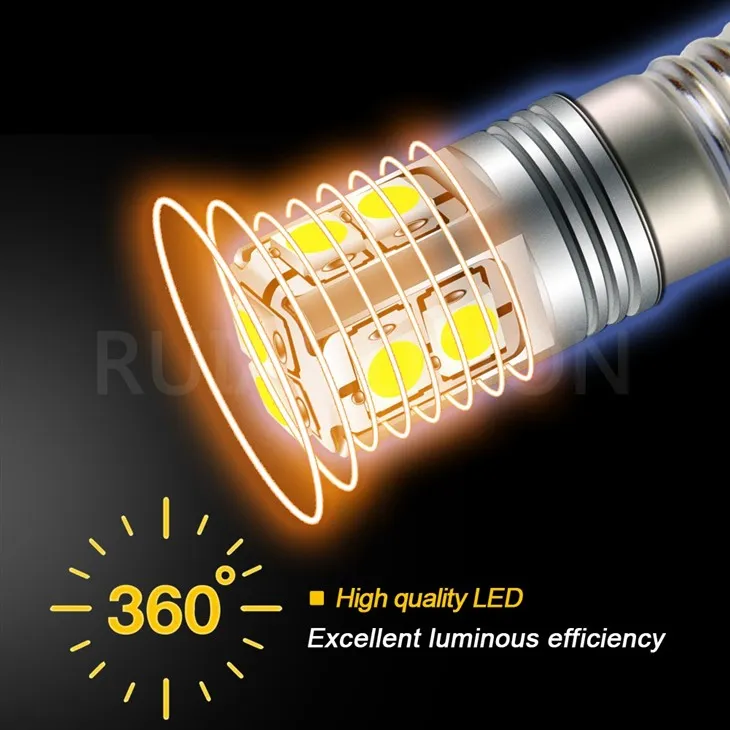 Ruiandsion E10-3030-10 Maglite Replacement Bulb LED Flashlight Motorcycle Headlight 6-40V White